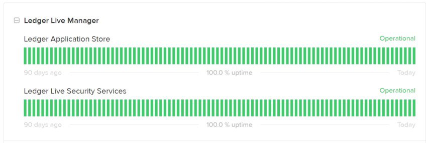 Ledger Live Manager Status